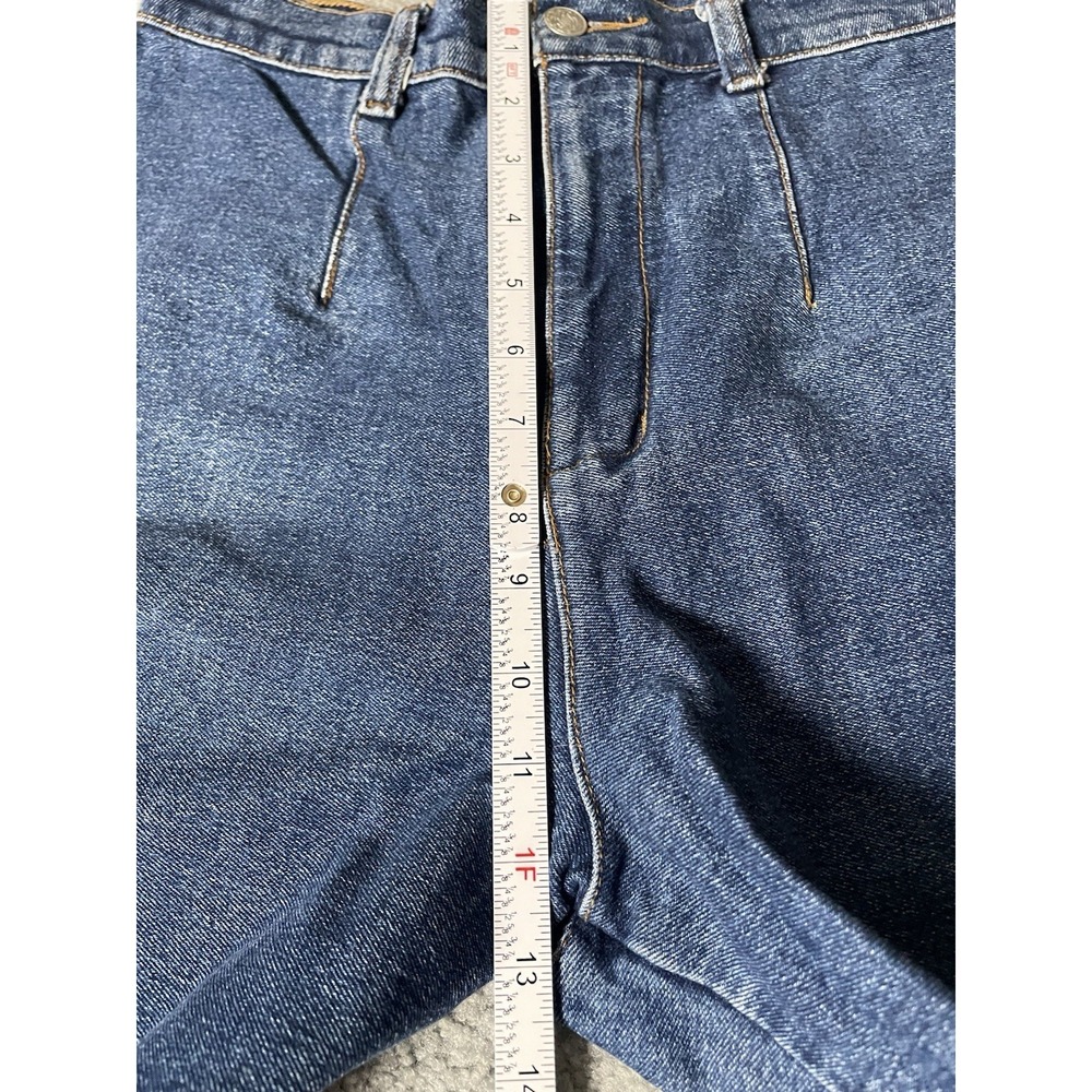 Vtg 80s Match High Waist Stirrup Jeans Sz 10 Blue Denim Medium Washed Foot Strap - Picture 6 of 11